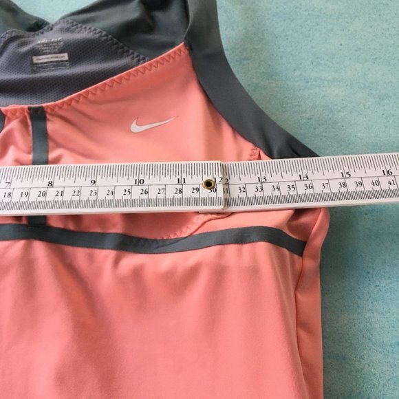 Nike salmon pink dri-fit yoga fitness tank top M - Picture 7 of 7